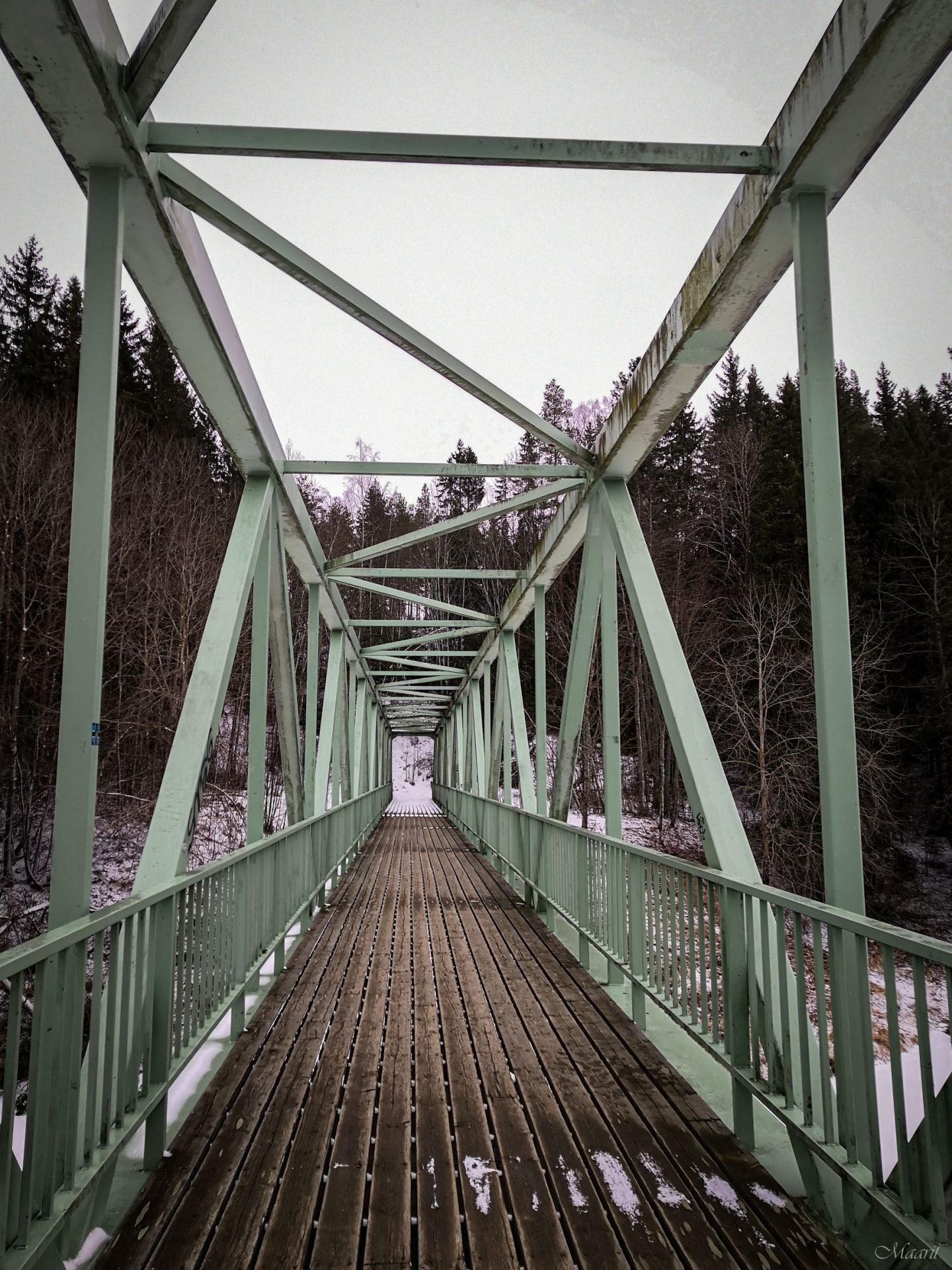 Maarian kivikautinen luontopolku talvella
