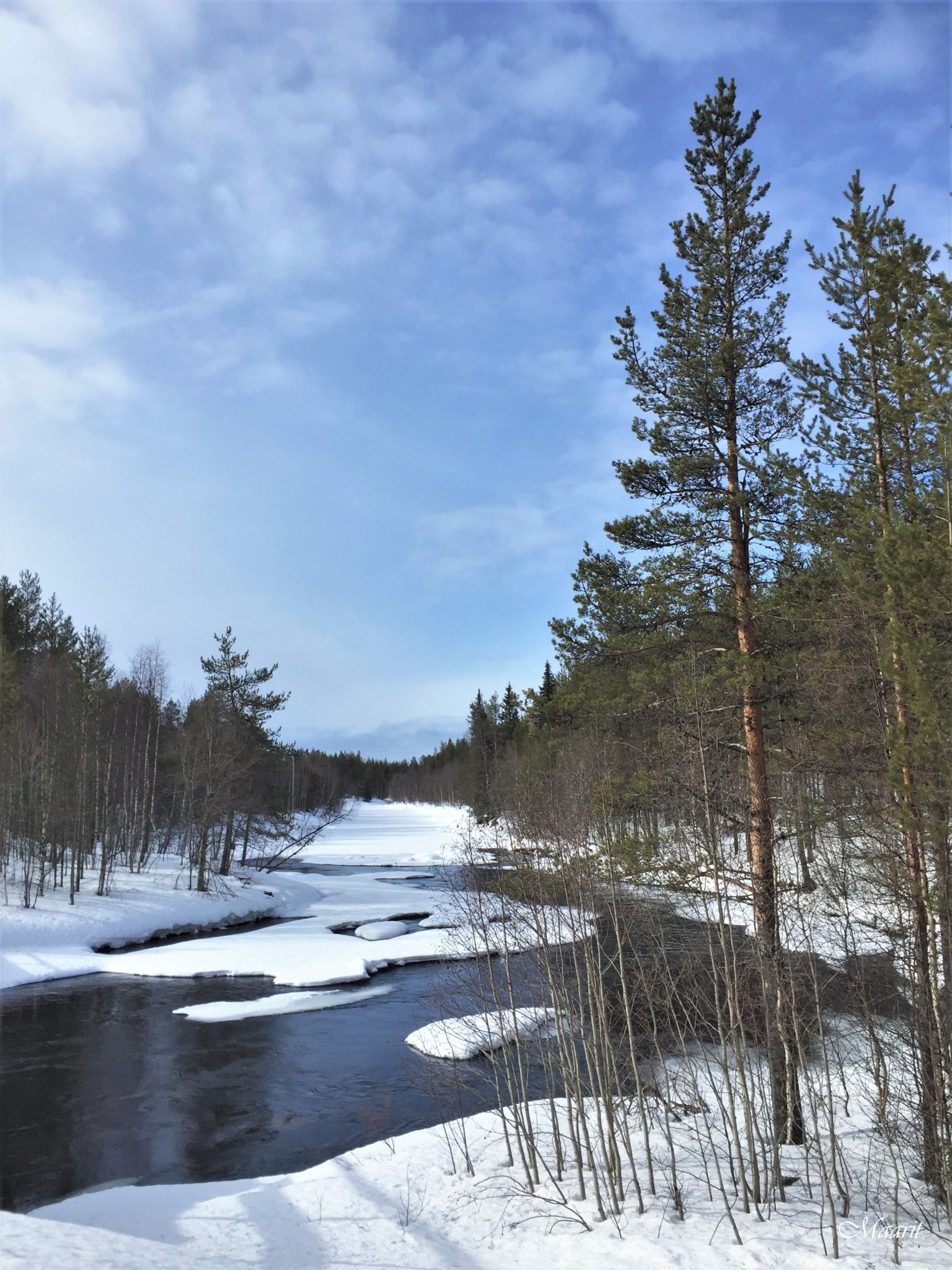 Äkäslompolo kevättalvella